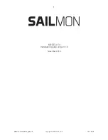 Sailmon E4 Installation Manual preview