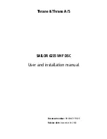 Preview for 3 page of Sailor 6215 VHF DSC User & Installation Manual