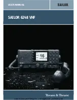 Предварительный просмотр 1 страницы Sailor 6248 VHF User Manual