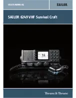 Sailor 6249 User Manual preview