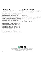 Preview for 4 page of Sailor A1 VHF-DSC Operating Instructions Manual