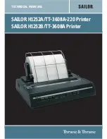 Preview for 1 page of Sailor H1252A/TT-3608A-220 Technical Manual