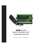 Preview for 1 page of Sailor HC4500 Operating Instructions Manual