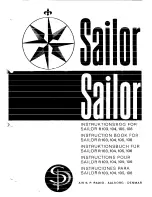 Preview for 1 page of Sailor R 103 Instruction Book