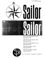 Предварительный просмотр 1 страницы Sailor R 110 Instruction Book