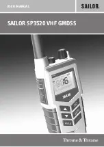 Sailor SP3520 VHF GMDSS User Manual preview