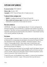 Preview for 3 page of Sailor SP3520 VHF GMDSS User Manual