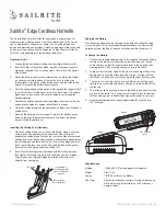 Sailrite Edge Cordless Hotknife Quick Start Manual preview