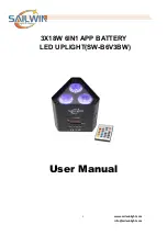 Sailwin 3X18W User Manual preview