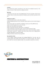 Preview for 2 page of Sailwin SW-E6V9BW User Manual