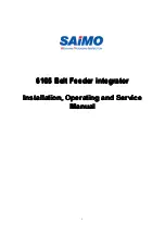 Предварительный просмотр 1 страницы Saimo 6105 Installation, Operating And Service Manual