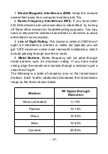 Preview for 19 page of Sainlogic FT0360 User Manual