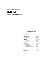 SainSmart 2M542 Operating Manual preview