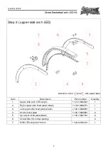 Предварительный просмотр 5 страницы SAINT-FUN Street Basketball with LED Instruction Manual