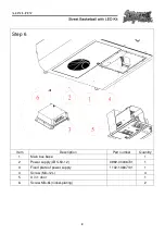 Предварительный просмотр 9 страницы SAINT-FUN Street Basketball with LED Instruction Manual