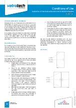 Предварительный просмотр 3 страницы SAINT-GOBAIN Vetrotech LUNAX Conditions Of Use