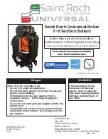 Preview for 1 page of Saint Roch Universal SRU Series Manual And Installation Instructions