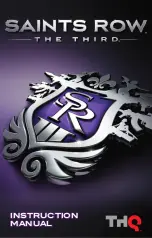 Saints Row Video Game Instruction Manual preview