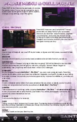 Предварительный просмотр 8 страницы Saints Row Video Game Instruction Manual