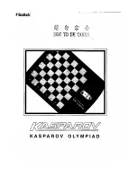 Saitek Kasparov Olympiad User Manual preview