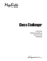 Saitek Mephisto Chess Challenger Instructions Manual preview