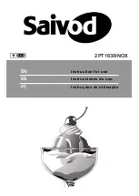 Preview for 1 page of Saivod 2PT1630INOX Instructions For Use Manual