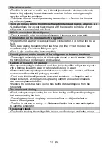 Preview for 21 page of Saivod CT186NFW-N Instructions For Use Manual