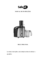 Preview for 11 page of Saivod FRUIT PRO INOX Instruction Manual