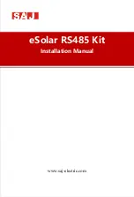 Preview for 1 page of SAJ eSolar RS485 Installation Manual