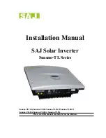 SAJ Sununo-TL Series Installation Manual preview