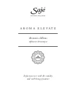 Preview for 2 page of Saje AROMA ELEVATE Manual