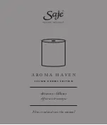 Saje AROMA HAVEN JILLIAN HARRIS EDITION Manual preview