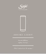 Saje AROMA LIGHT Manual preview