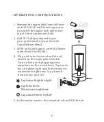 Предварительный просмотр 8 страницы Saje AROMA LIGHT Manual