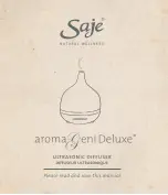 Saje aromaGeni Deluxe Manual preview