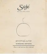 Saje aromaLune Manual preview