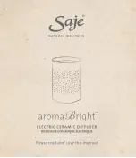 Saje NATURAL WELLNESS aroma Bright Manual предпросмотр