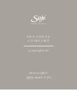 Preview for 1 page of Saje SEASONAL COMFORT Manual