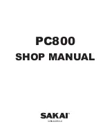 Sakai PC800 Manual preview