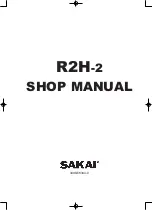 Sakai R2H-2 Shop Manual preview