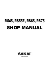 Sakai RS45 Manual preview