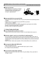 Предварительный просмотр 15 страницы Sakai SV204 Series Operating & Maintenance Instructions