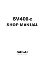 Sakai SV400D-2 Shop Manual preview