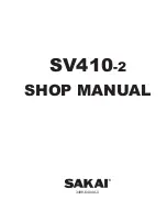 Sakai SV410-2 Shop Manual предпросмотр