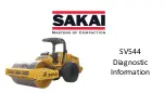 Sakai SV544 Troubleshooting And Diagnostics Information preview