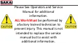 Предварительный просмотр 2 страницы Sakai SV544 Troubleshooting And Diagnostics Information