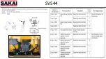 Предварительный просмотр 14 страницы Sakai SV544 Troubleshooting And Diagnostics Information