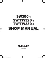 Предварительный просмотр 1 страницы Sakai SW300-1 Shop Manual