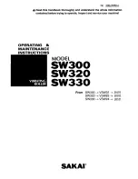 Sakai SW300 Operating & Maintenance Instructions preview