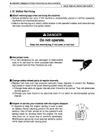 Предварительный просмотр 19 страницы Sakai SW300 Operating & Maintenance Instructions